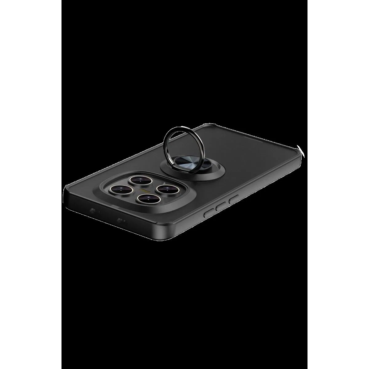 Xiaomi Redmi Note 15 Pro 5g Montreal Yüzüklü Silikon Kapak - Siyah görsel 3