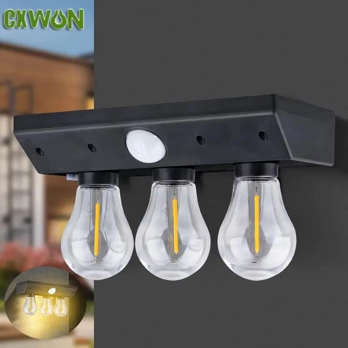 Fithome Yt-819 3 Watt Suya Dayanıklı Hareket Sensörlü Solar Led Lamba görsel 4