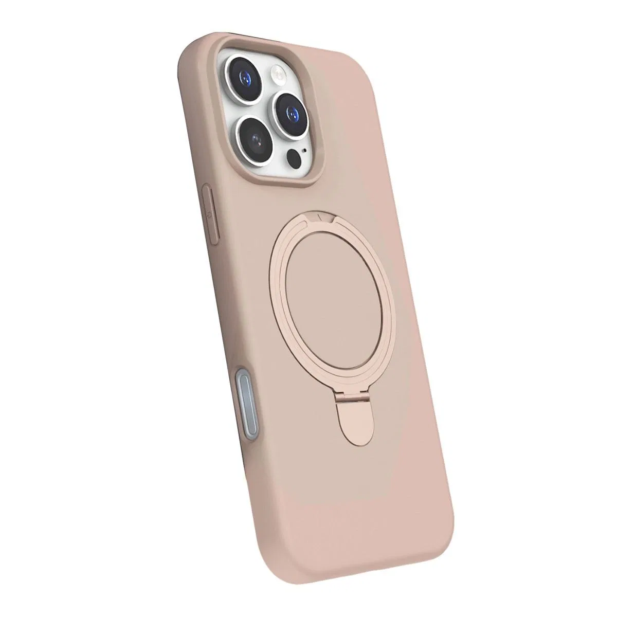 Apple İphone 16 Pro Regal Magsafe Standlı Kapak - Çöl Titanyum görsel 2