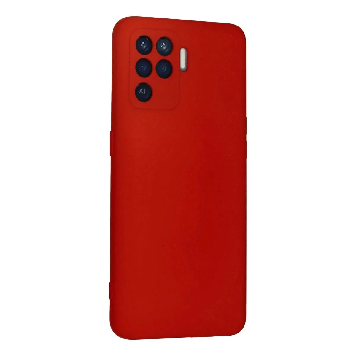 Oppo Reno 5 Lite Kılıf Nano İçi Kadife Silikon - Kırmızı görsel 2