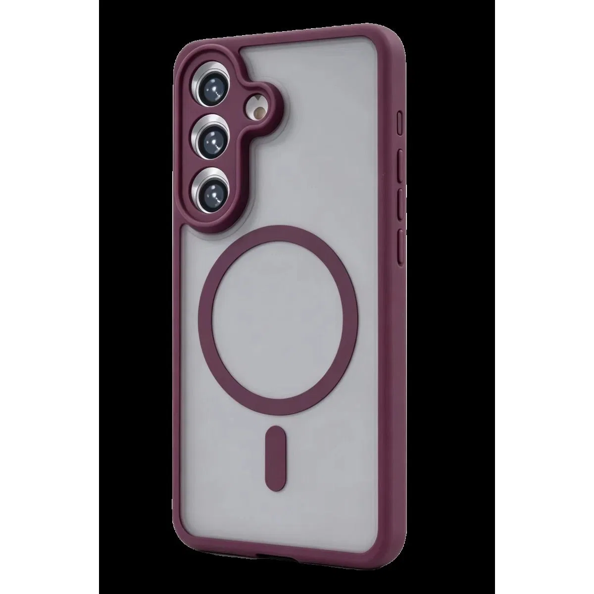 Samsung Galaxy A15 4g Loji Magsafe Kapak - Bordo