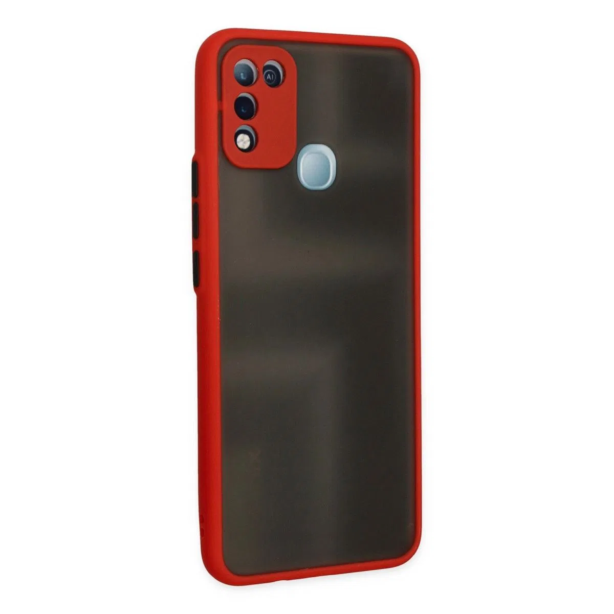 İnfinix Hot 10 Play Kılıf Montreal Silikon Kapak - Kırmızı görsel 2