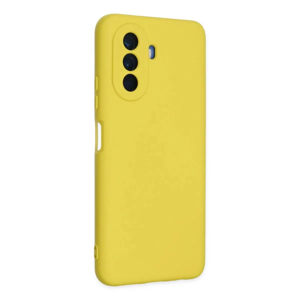 Huawei Nova Y70 Kılıf Nano İçi Kadife Silikon - Sarı görsel 2