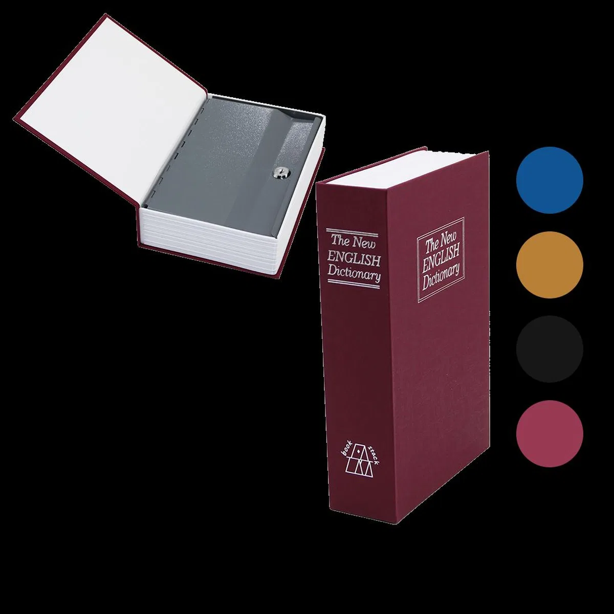 Kitap Modeli Kilitli Kasa 240x155x55 mm görsel 2
