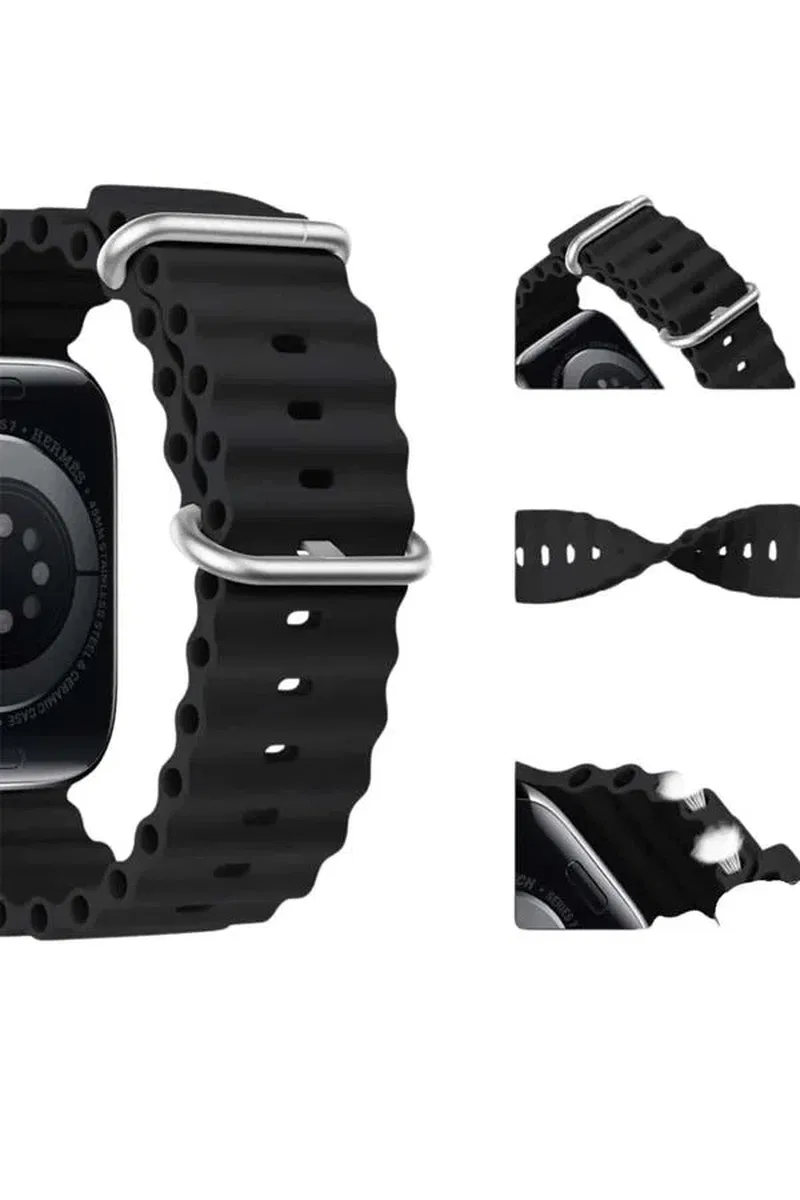 Akıllı Saat Bluetooth Bağlantılı NFC ve GPS Uyumlu Nabız Ölçer Sesli Görüşme Yeni Nesil görsel 5