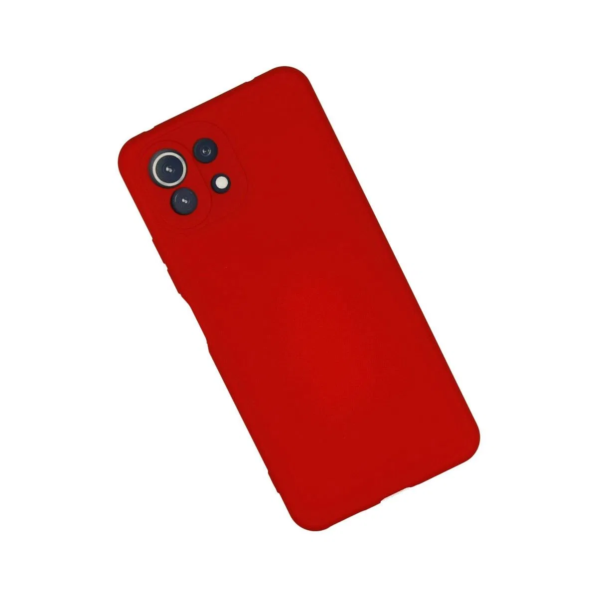 Xiaomi Mi 11 Lite Kılıf Nano İçi Kadife Silikon - Kırmızı görsel 2