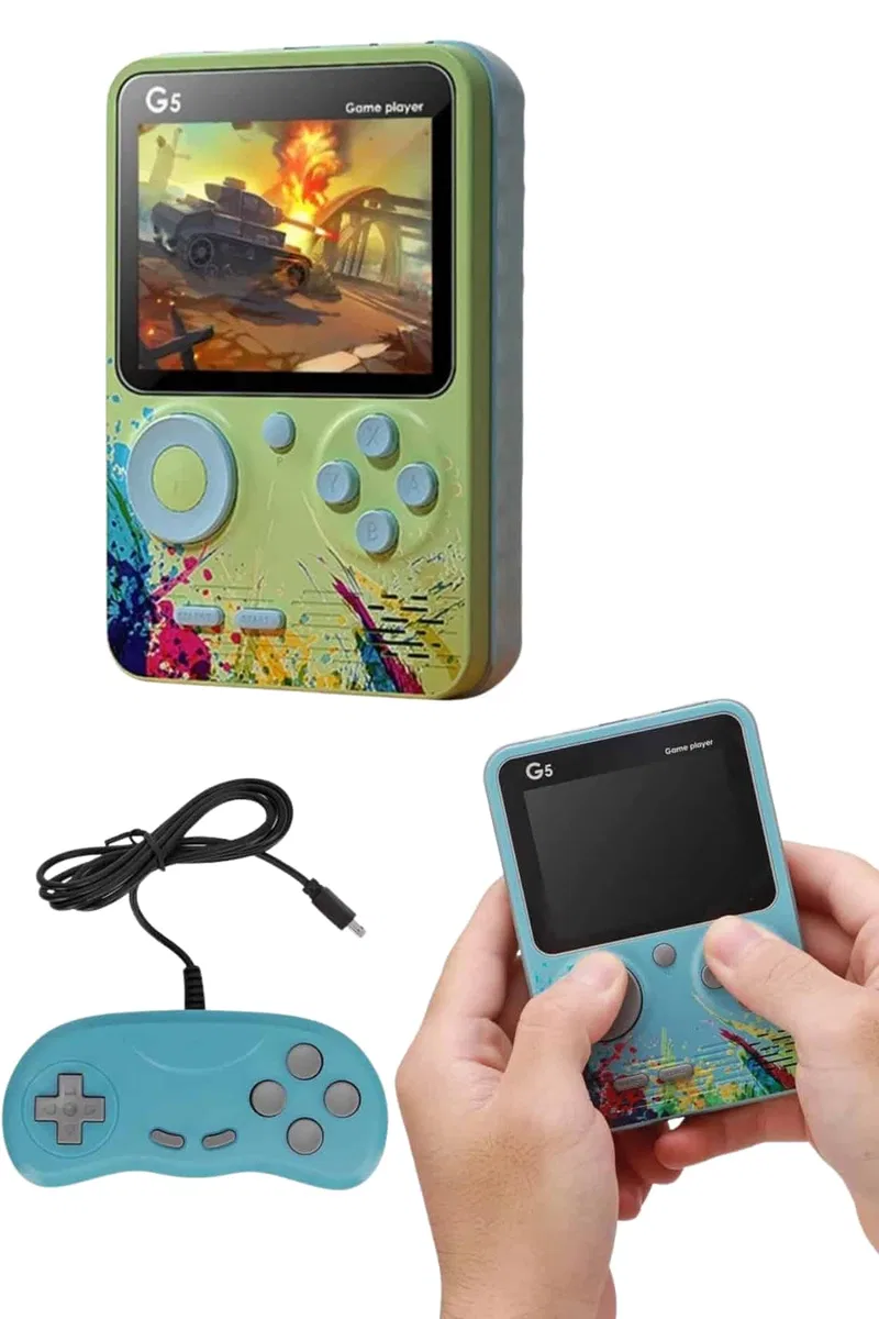 Televizyona Bağlanan Çift Joystick Taşınabilir Klasik Retro Oyunlu görsel 2