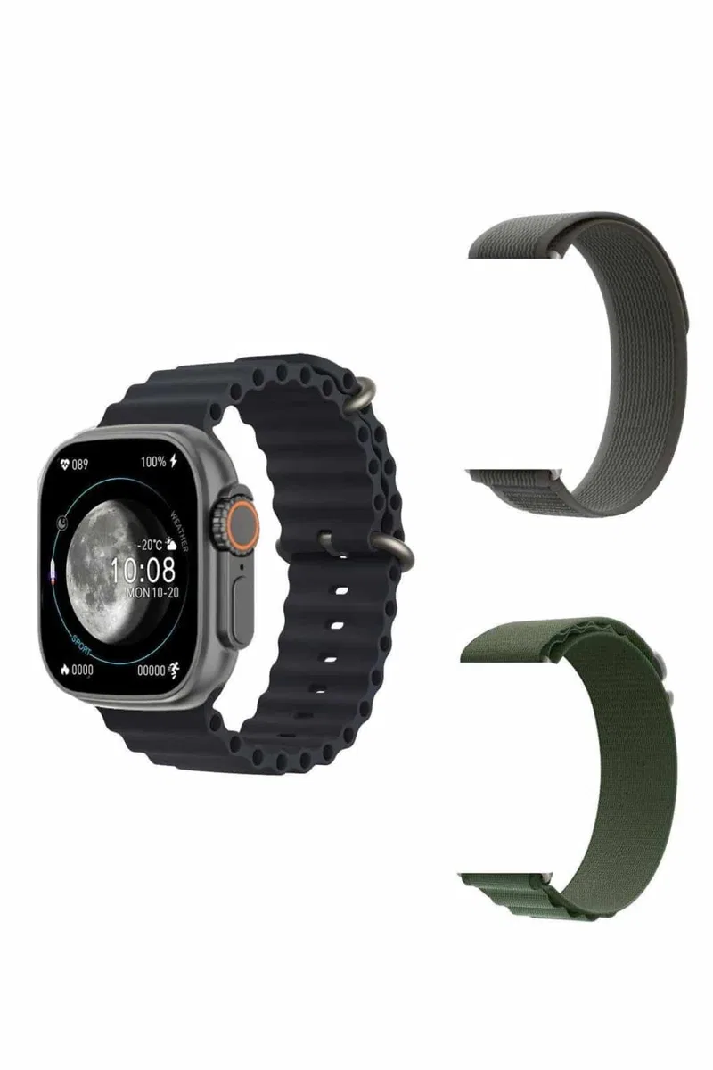 Yeni Nesil Akıllı Kol Saati Nabız Ölçer GPS Uyumlu 49 MM Kasa görsel 4