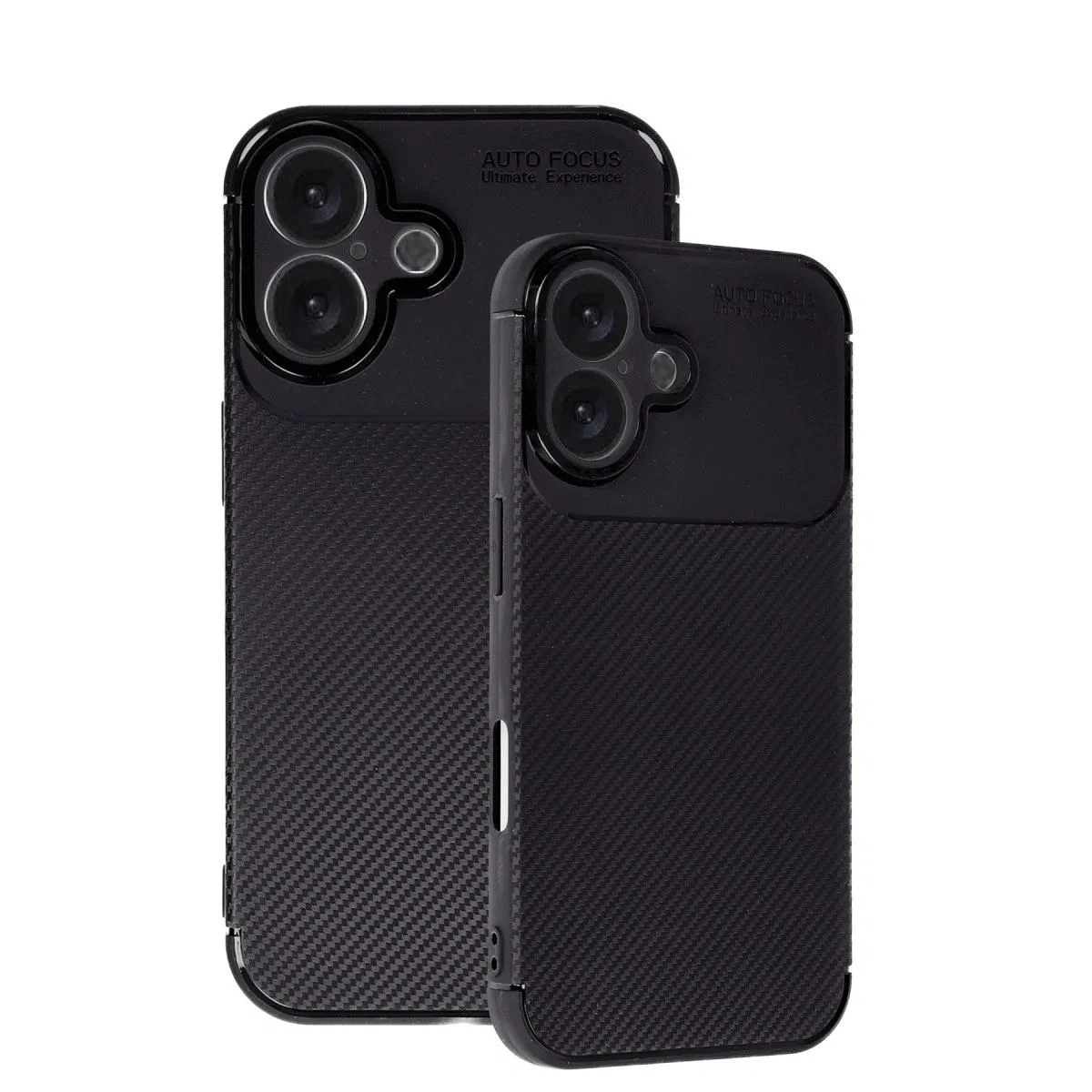 Apple İphone 16 Plus Kılıf Auto Focus Karbon Kapak - Siyah görsel 3