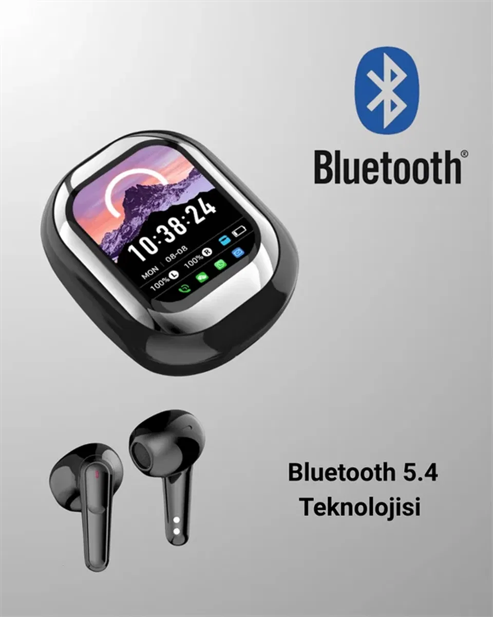 Kişiselleştirilebilir LED Ekranlı Bluetooth Kulaklık – Oyun & Müzik Modlu görsel 4