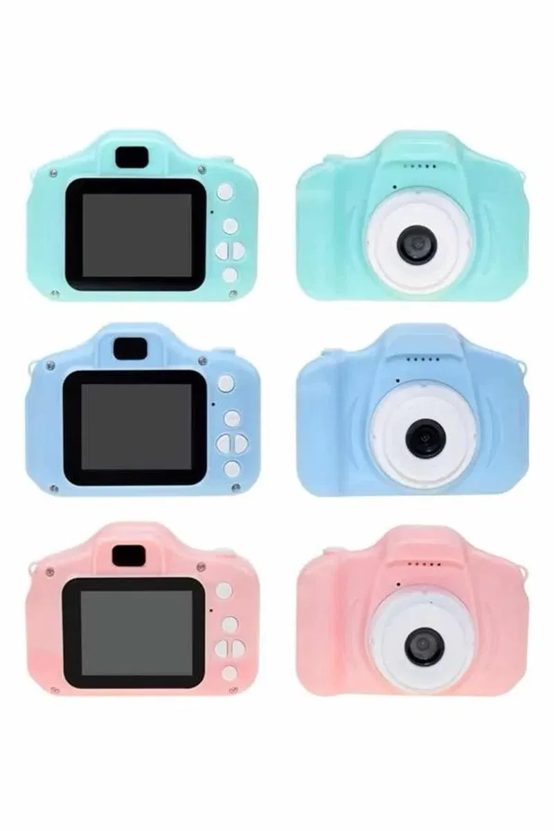 Çocuklara Özel Fotoğraf Ve Video Çeken Mini Çok Renkli Fotoğraf Makinesi görsel 4