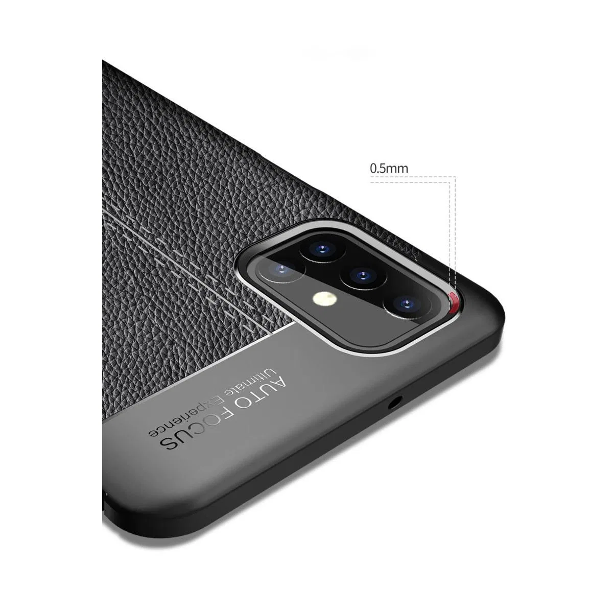 Samsung Galaxy M31s Kılıf Auto Focus Kapak - Siyah görsel 4