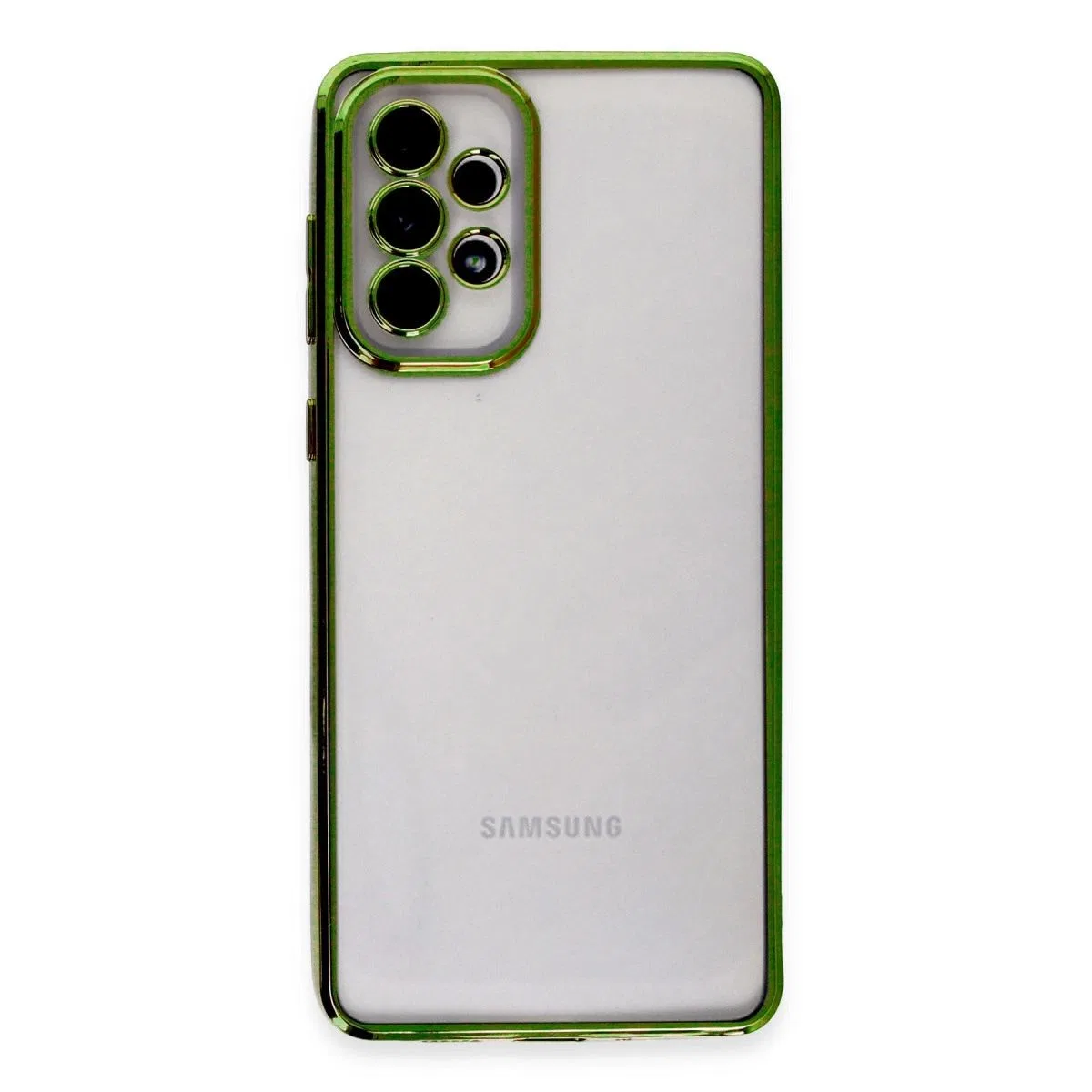 Samsung Galaxy A73 5g Kılıf Razer Lensli Silikon - Yeşil görsel 2