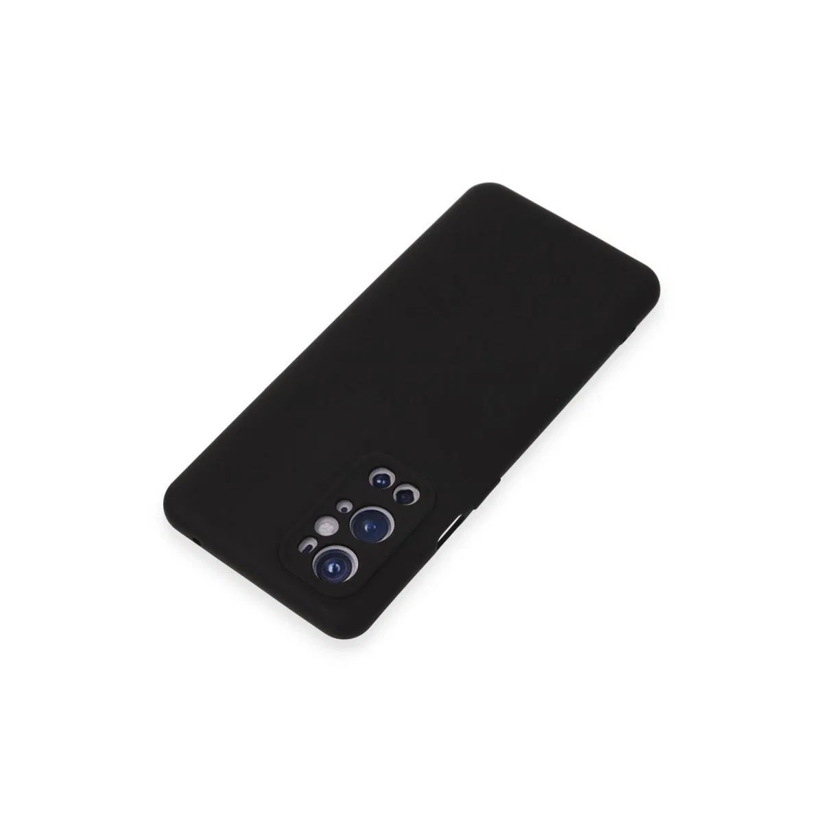 One Plus 9 Pro Kılıf Nano İçi Kadife Silikon - Siyah görsel 2