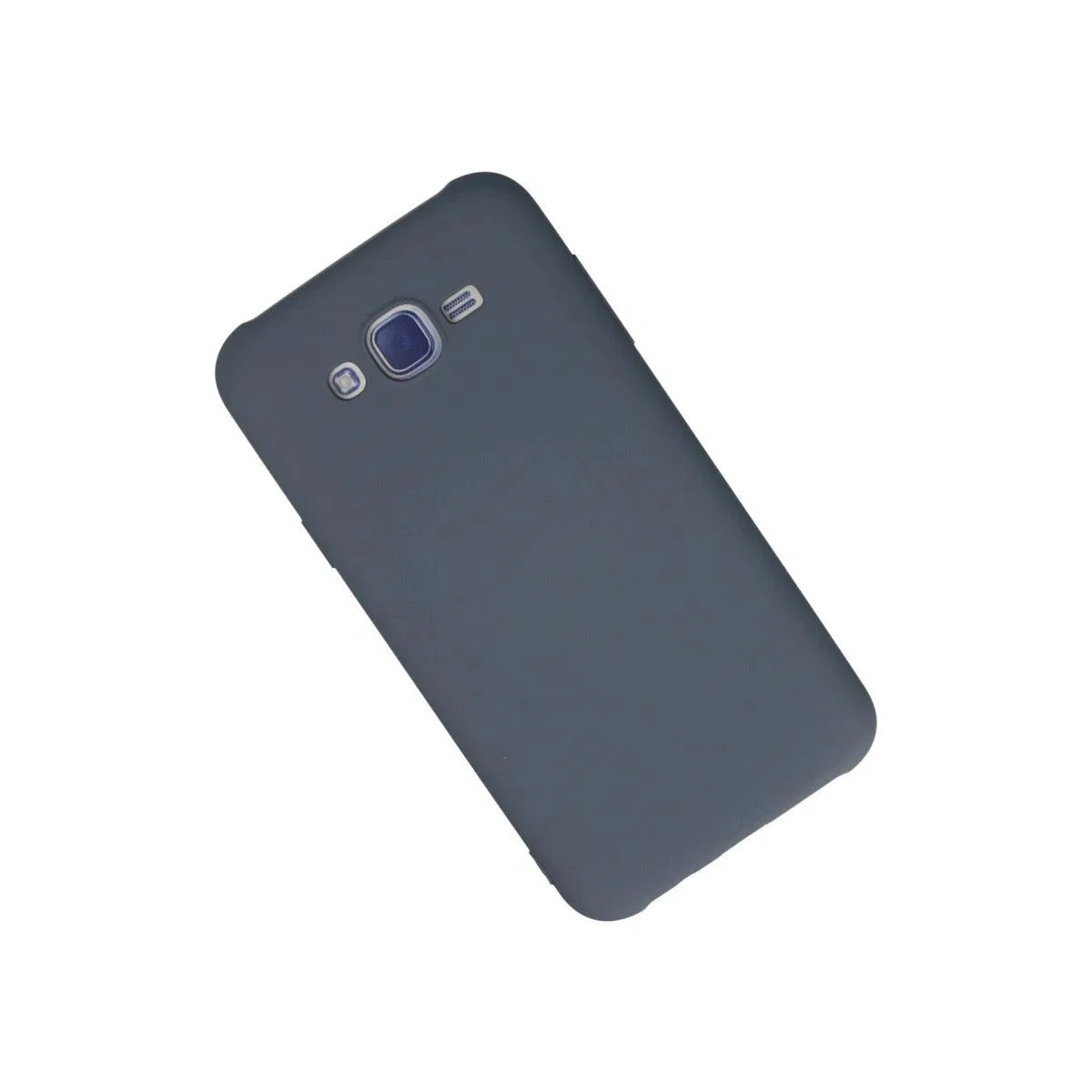 Samsung Galaxy J7 Kılıf Nano İçi Kadife Silikon - Gri görsel 2