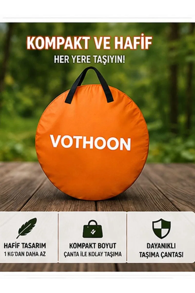 Otomatik Kabin Giyinme Çadırı 120x120x190 Cm Üst Havalandırma Yan Pencereli Duş & Wc Çadırı görsel 4