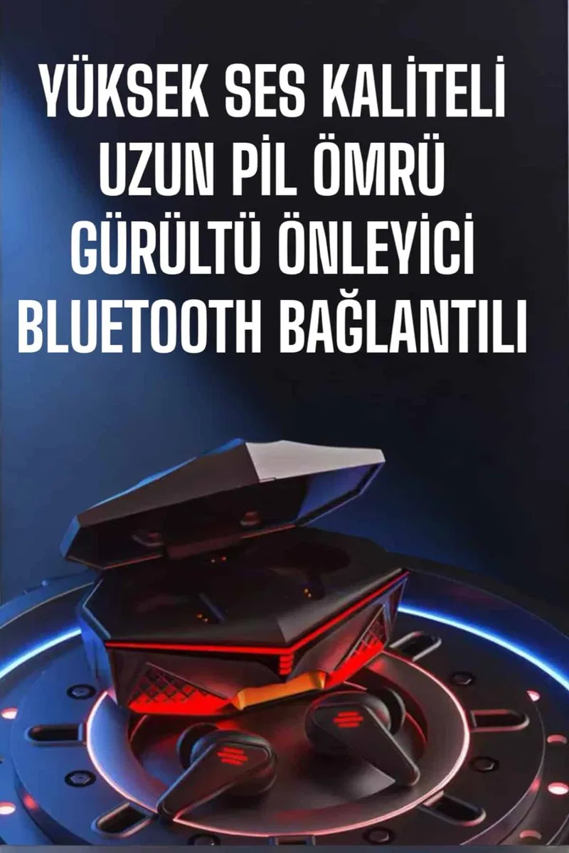 Yeni Nesil Oyuncu Kulaklığı Gürültü Önleyici Uzun Pil Ömrü Bluetooth Bağlantılı görsel 2