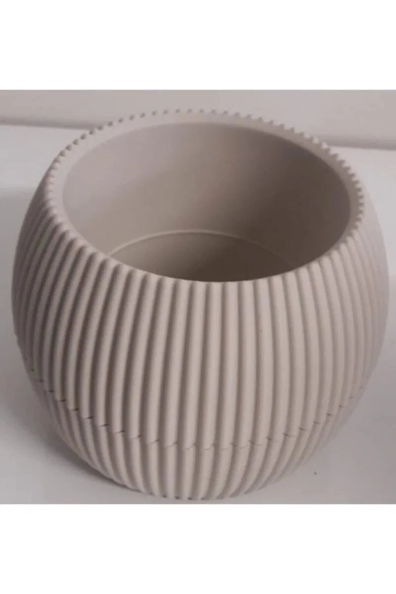 Mercan Saksı 2 Numara 0, 35 Litre Su Hazneli Dekoratif Kaktüs Sukulent Saksı 11, 8x9, 2 cm görsel 2