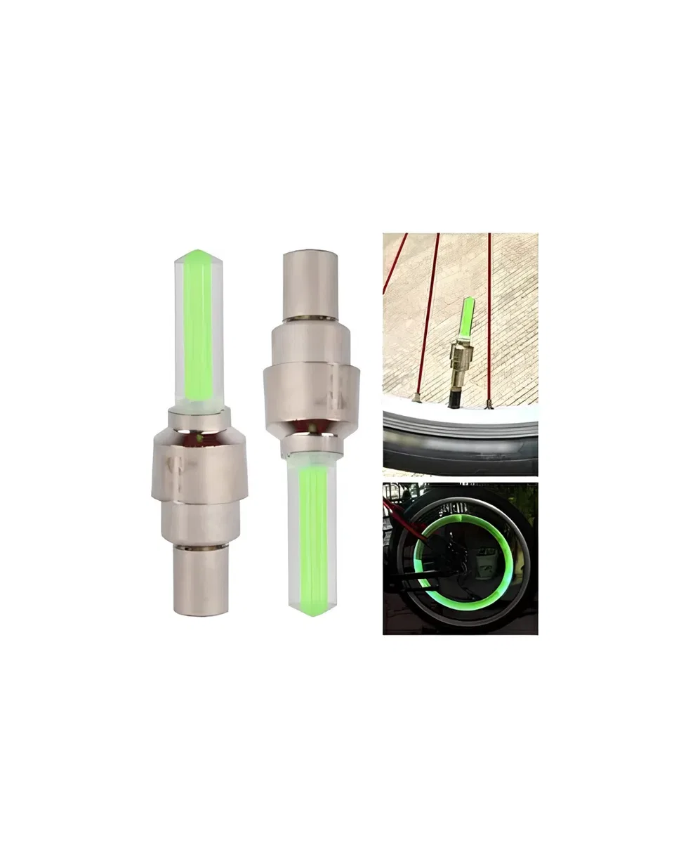 Araç Sibop LED Işığı 2li Set Bisiklet Motosiklet Jant Lambası görsel 4