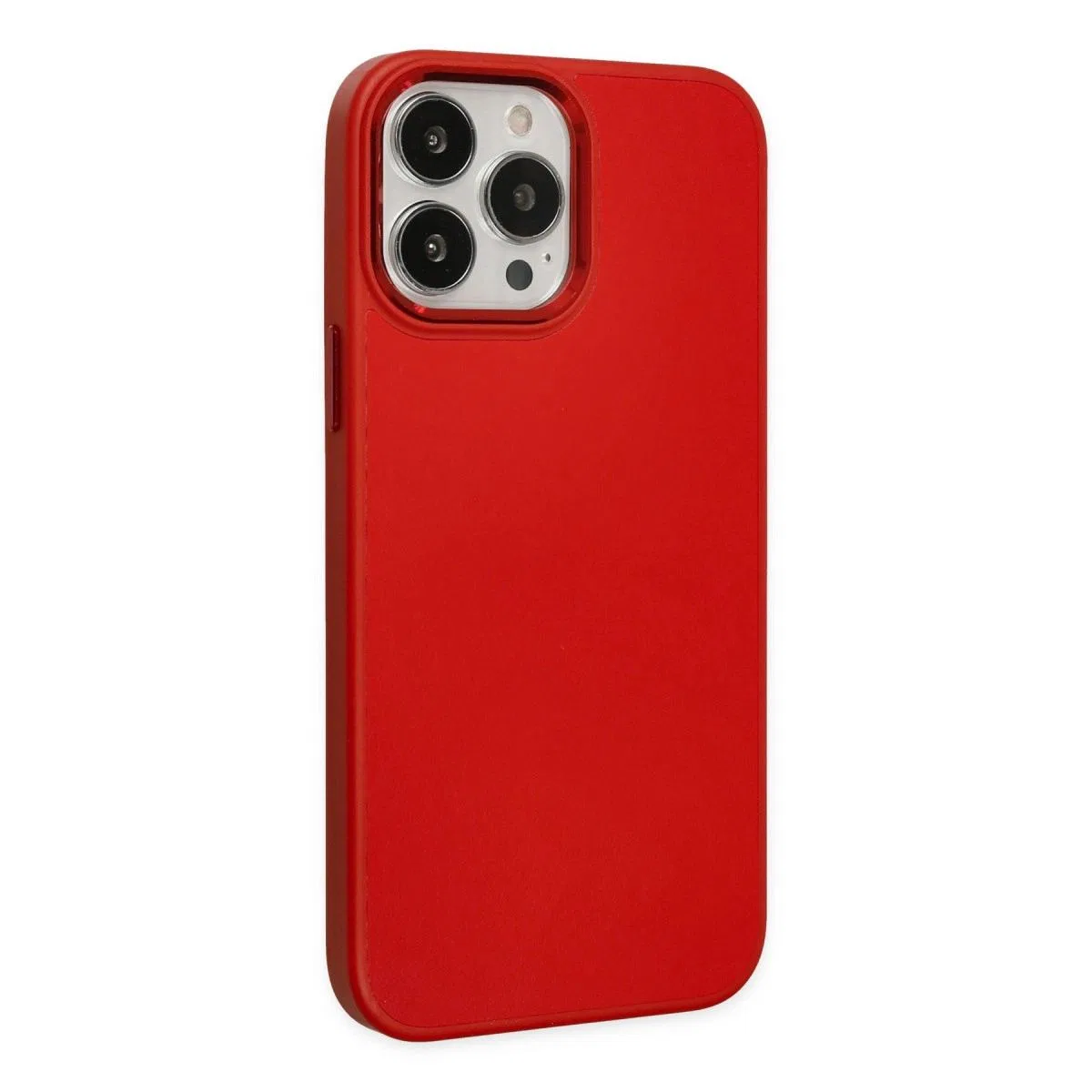 Apple İphone 13 Pro Max Kılıf Asya Deri Silikon - Kırmızı görsel 2