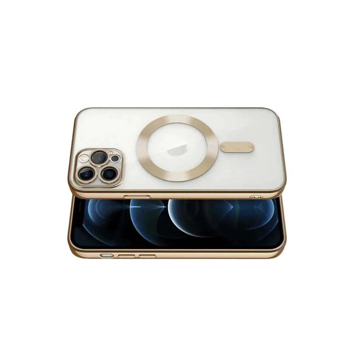 Apple İphone 13 Pro Kılıf Kross Magneticsafe Kapak - Gold görsel 3