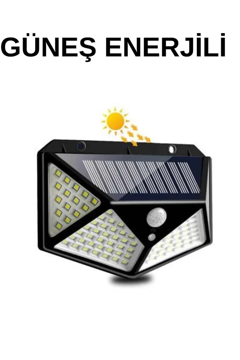 Bahçe Lambası Bahçe Aydınlatma Sensörlü Suya Dayanıklı 100 Led görsel 6