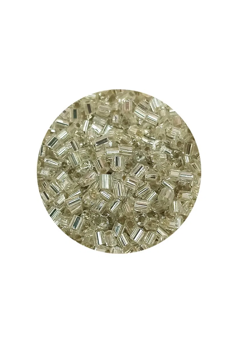 Kesme Cam Boncuk 2mm - 20 Gram - Şeffaf Gümüş -BNC330 görsel 2
