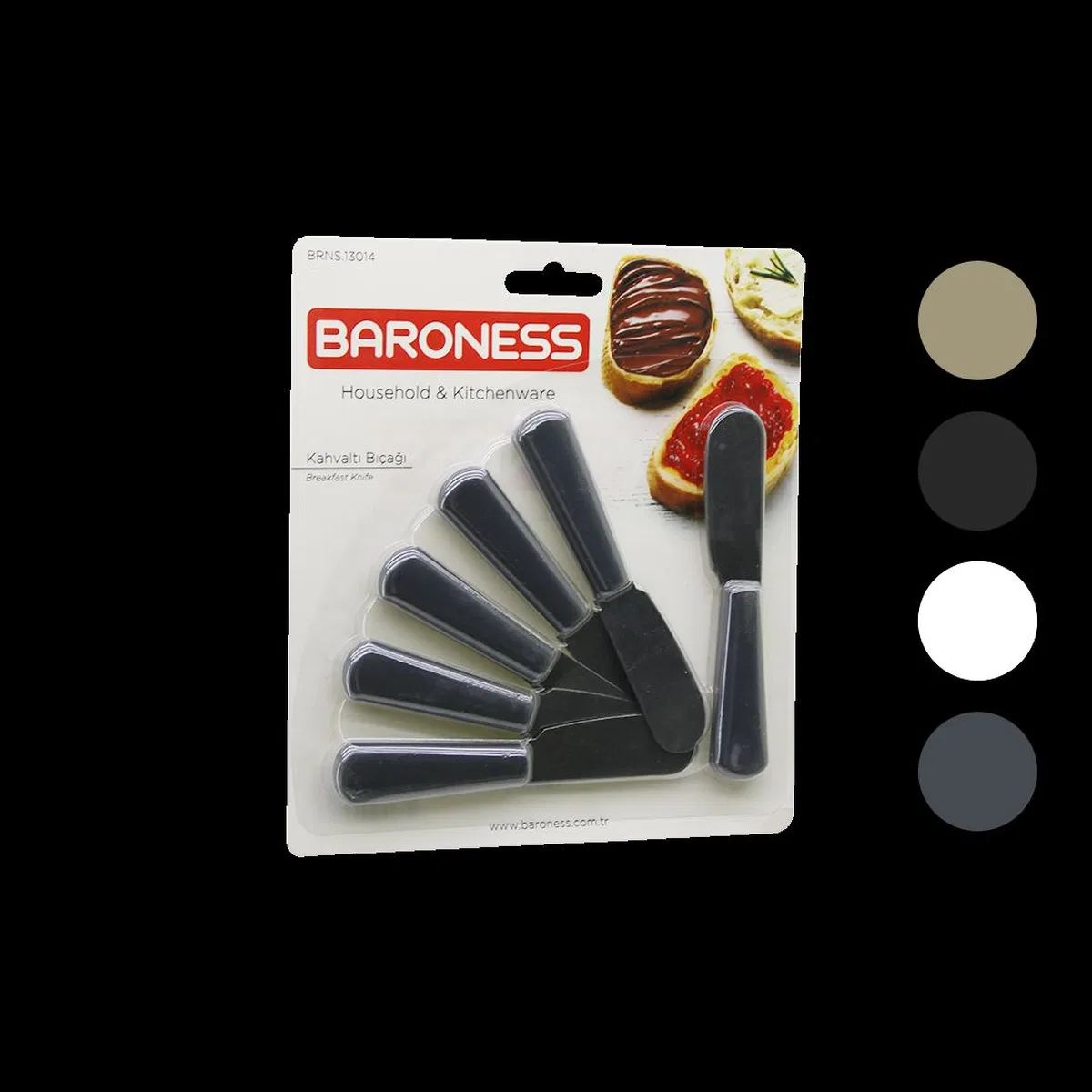 Kahvaltı ve Tereyağı servis seti (6 Parça) ( 11CM) görsel 2