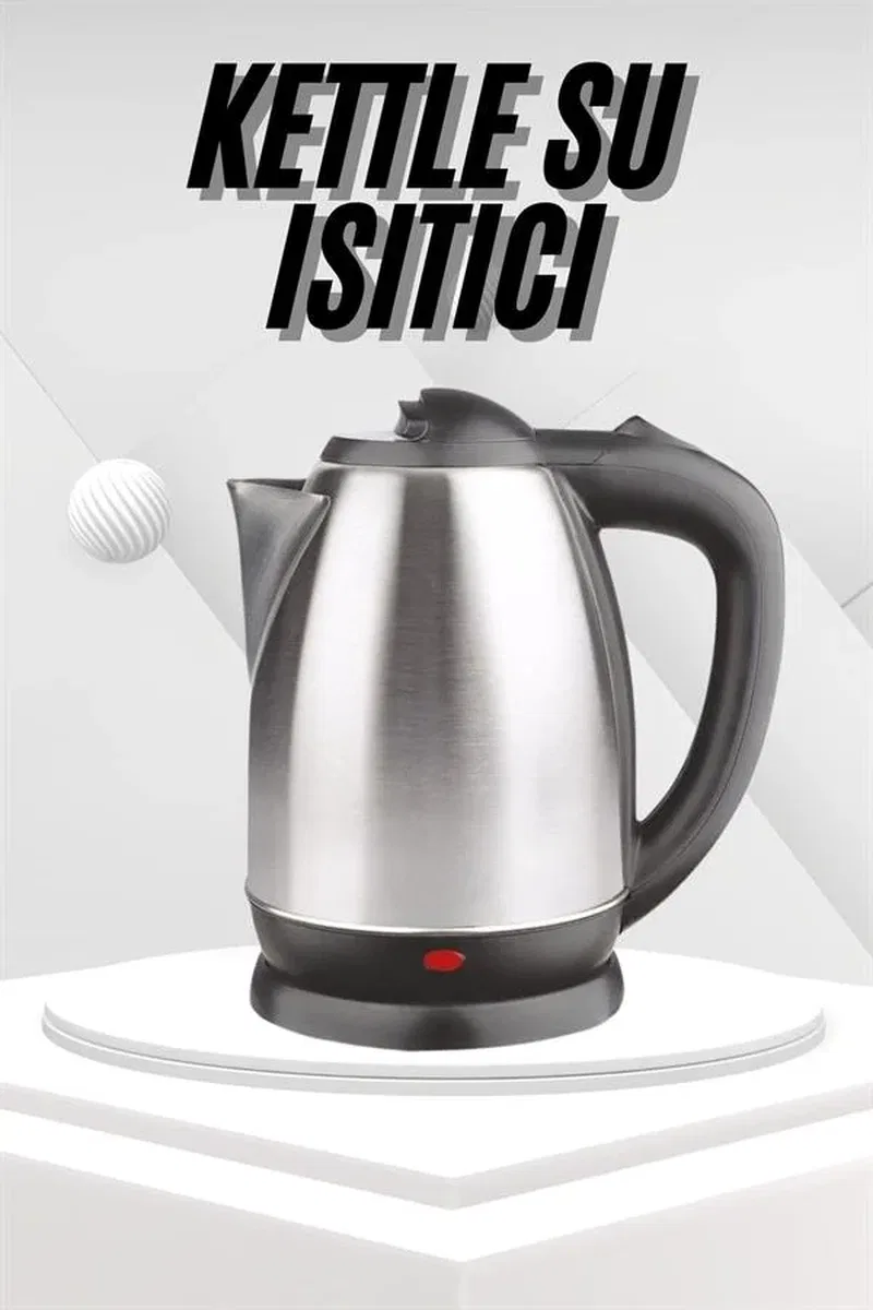 Yeni Nesil Saplı Uzun Ömürlü Paslanmaz Çelik Su Isıtıcı Kettle görsel 2