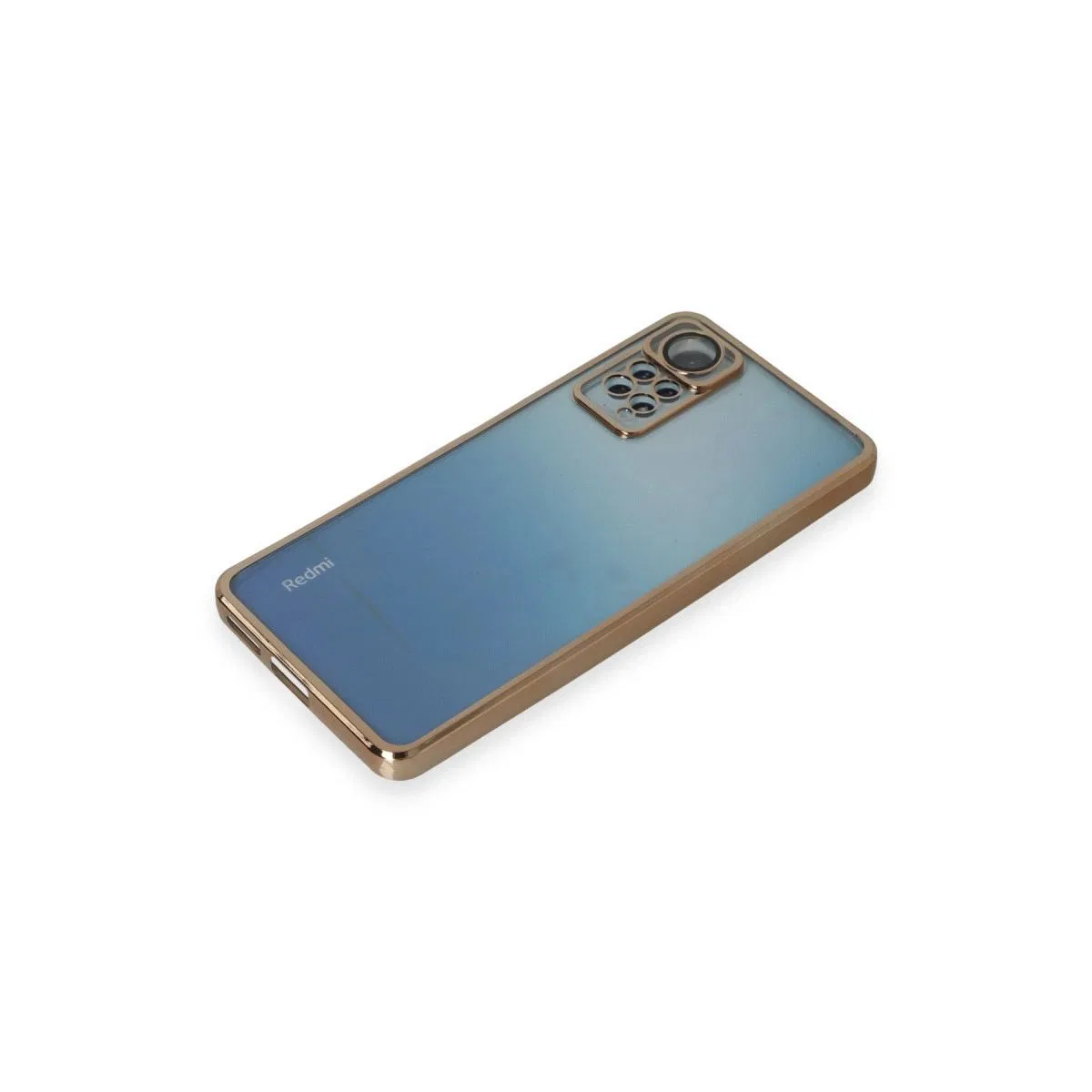 Xiaomi Redmi Note 11 Pro Kılıf Razer Lensli Silikon - Gold görsel 4