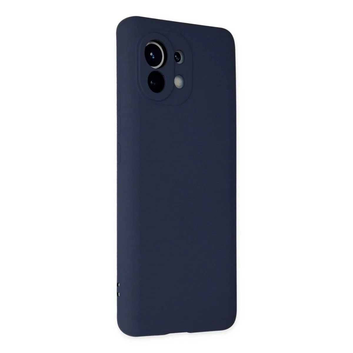 Xiaomi Mi 11 Kılıf Nano İçi Kadife Silikon - Lacivert görsel 2
