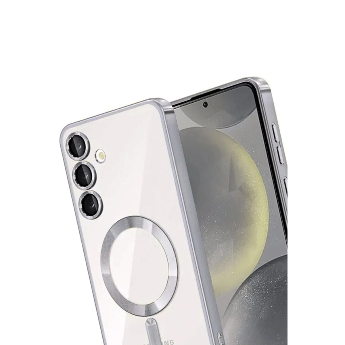 Samsung Galaxy A56 Kross Magneticsafe Kapak - Gümüş görsel 3