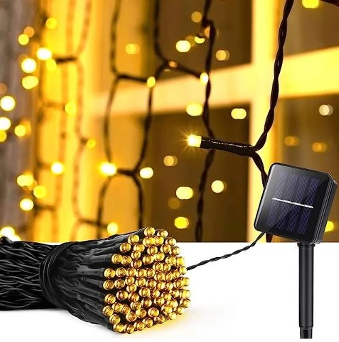 11m 100 Led Gün Işığı Solar Mz-66 Ve Mz-321 görsel 2