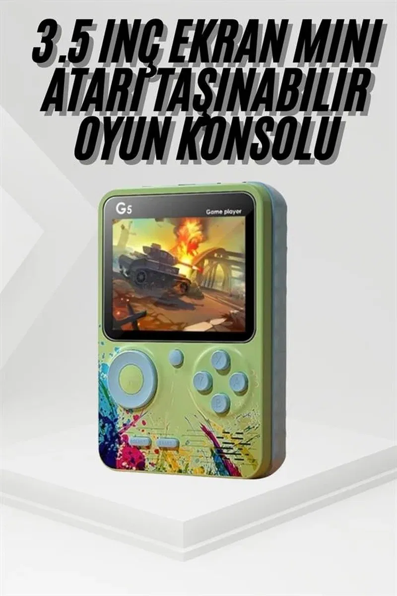 Game Box Oyun Konsolu 500 Retro Oyunlu Mini Taşınabilir 3 İnç görsel 2