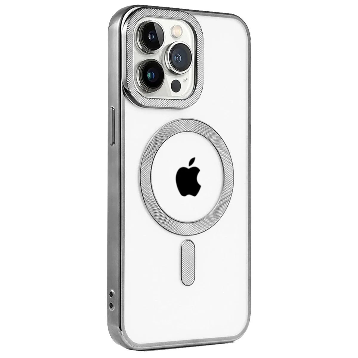 Apple İphone 15 Pro Kılıf Kronos Magsafe Kapak - Titanyum Gri görsel 2