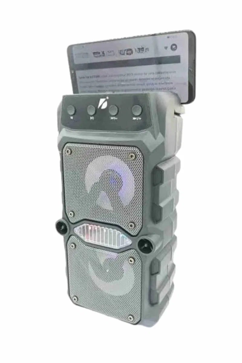 Çift Çıkışlı Güçlü Bataryalı Kablosuz Yüksek Ses Kaliteli Bluetooth Hoparlör görsel 5