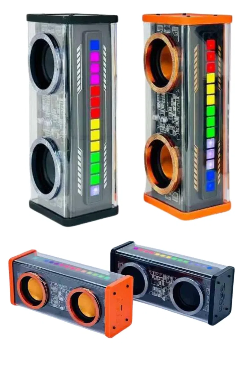 Yüksek Ses Kaliteli Kablosuz 5. 0 Bluetooth Hoparlör RGB Işıklı görsel 5