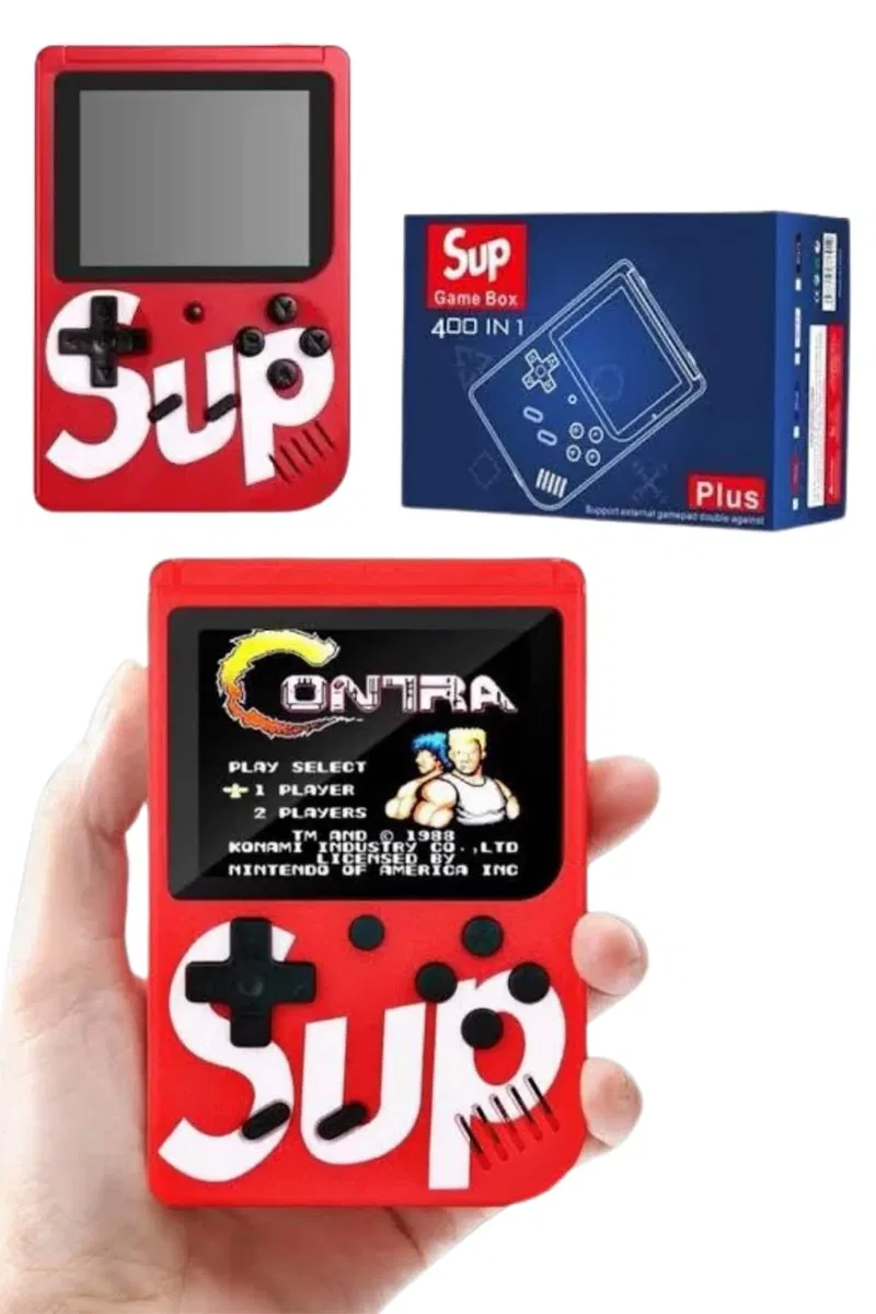 Çocuklara Özel Taşınabilir Sup El Atarisi 400 Oyunlu Nostaljik Oyun Konsolu görsel 2