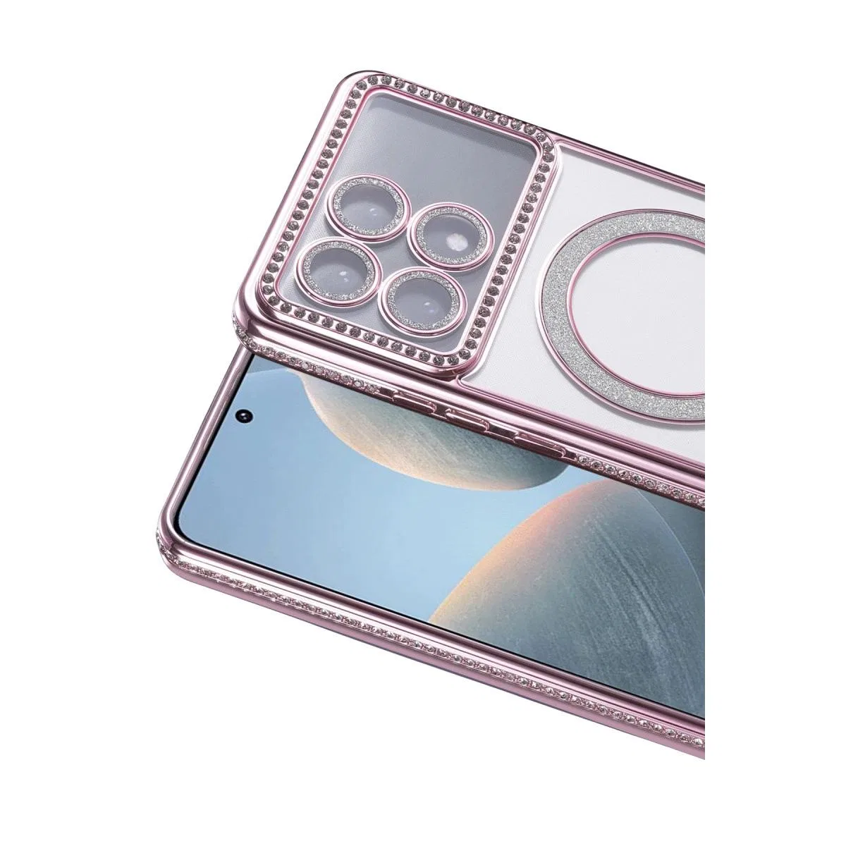 Xiaomi Poco X6 Pro Joke Simli Magneticsafe Kılıf - Pembe görsel 2