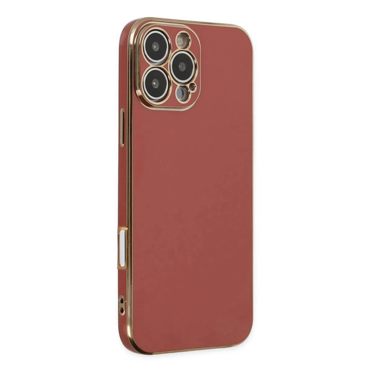 Apple İphone 16 Pro Max Kılıf Volet Silikon - Kırmızı