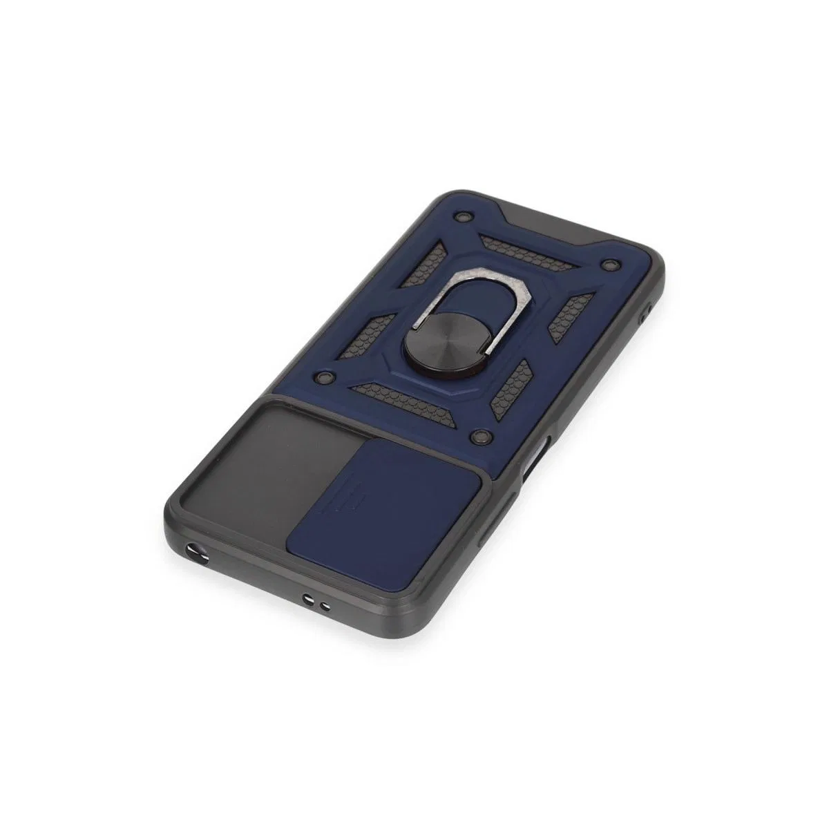 Xiaomi Redmi Note 12 5g Kılıf Pars Lens Yüzüklü Silikon - Lacivert görsel 4