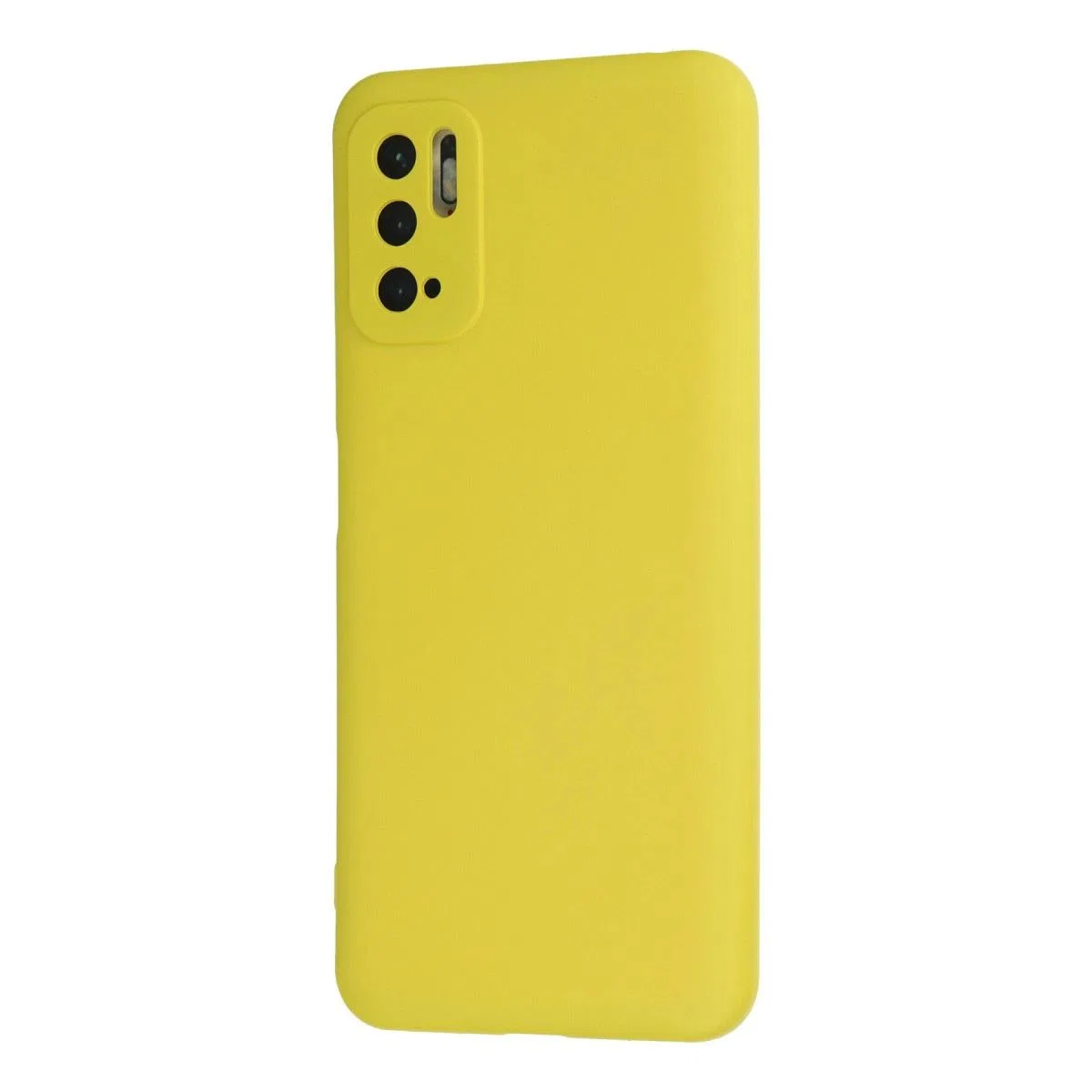 Xiaomi Redmi Note 10 5g Kılıf Nano İçi Kadife Silikon - Sarı görsel 3