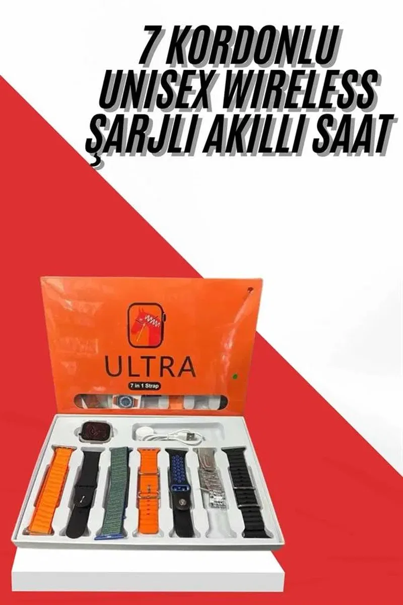 yeni nesil Unı 7 Kordonlu Çok Fonksiyonlu Nabız Ölçer Uyku ve Sağlık Takibi görsel 2