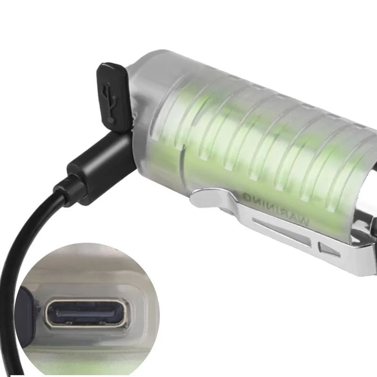 Profesyonel Tg Led Güçlü 8 Modlu Type-c 1000 Lümen Polis Çakarlı Şarjlı El Feneri görsel 2