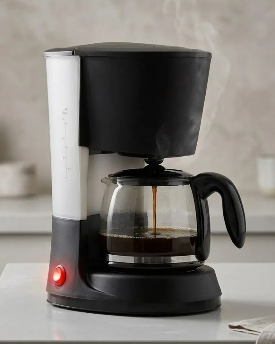 1. 2 Litre Filtre Kahve Makinesi Damlama Emniyetli Cam Karaflı