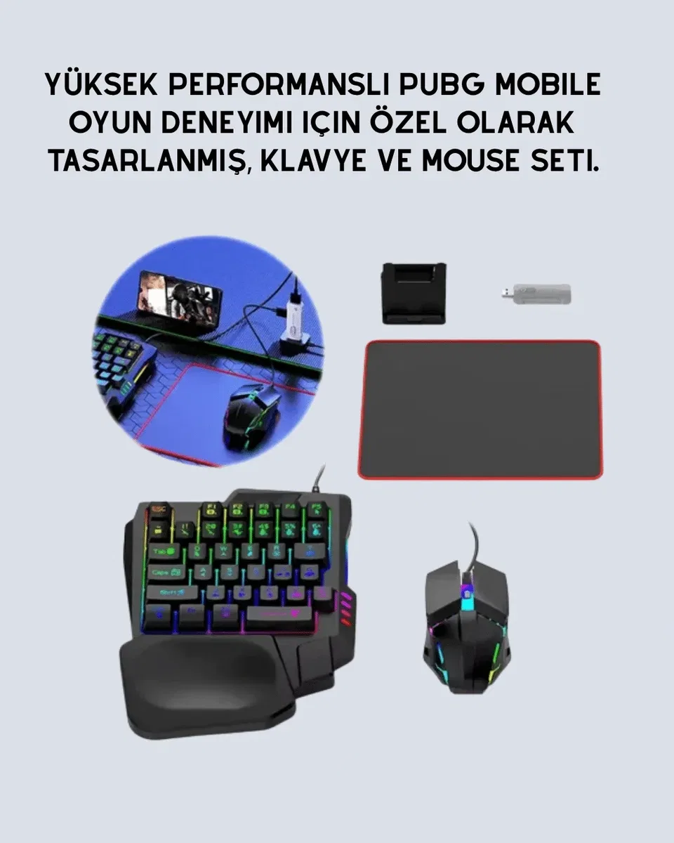 Kablosuz Mobil Oyun Kiti – 5 Parça Tam Set görsel 2