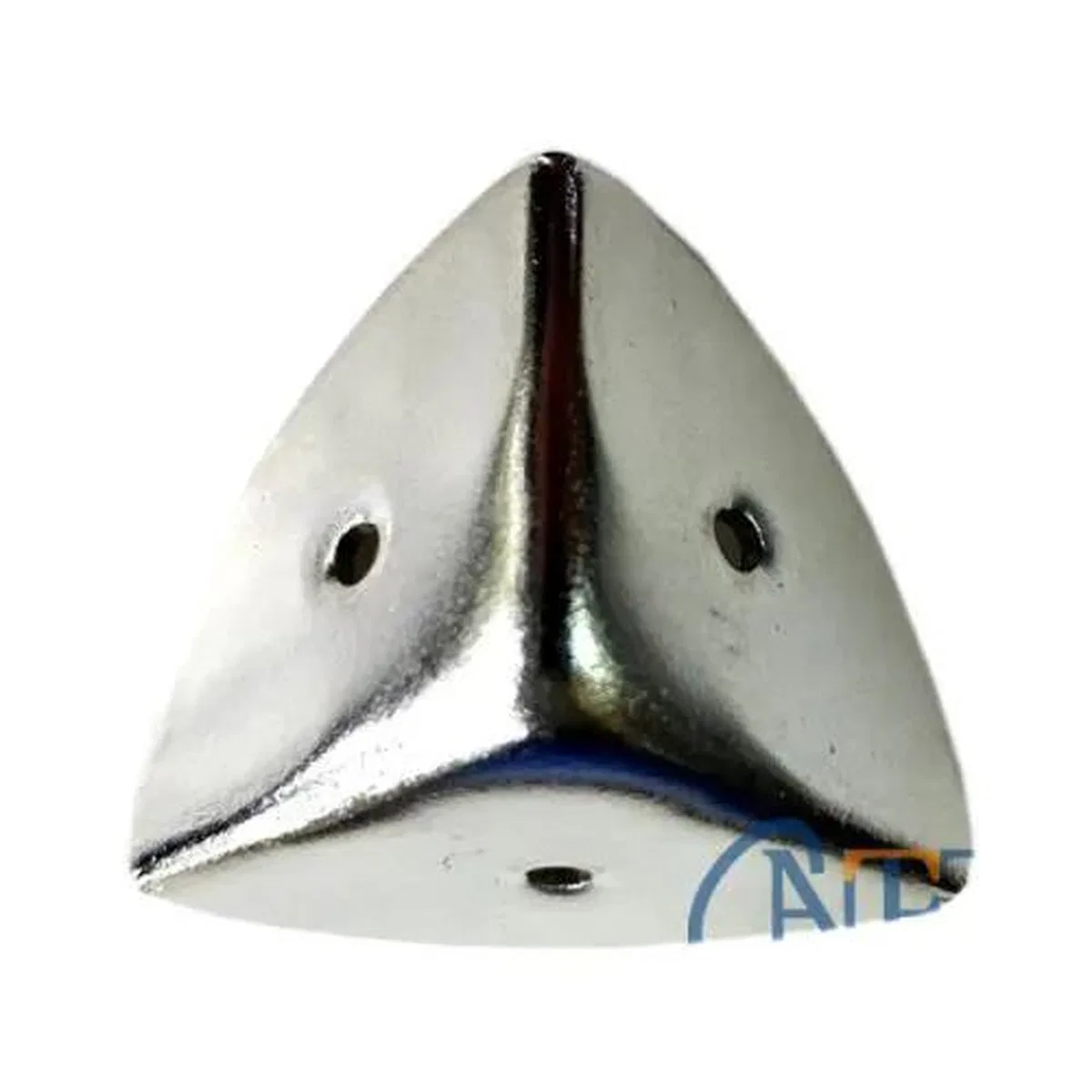 Dekoratif, Kutu, Sandık Köşesi - 45x28 Mm, büyük, Nikel, 1 Adet