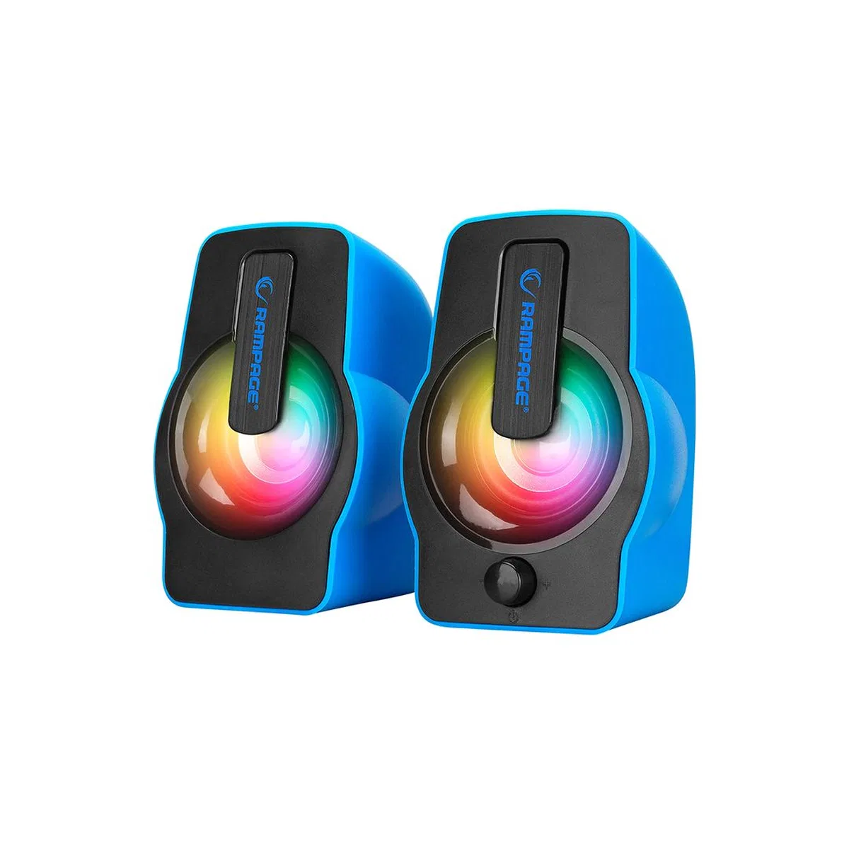 USB RGB Işıklı 1+1 6W Multimedya Hoparlör Seti görsel 2