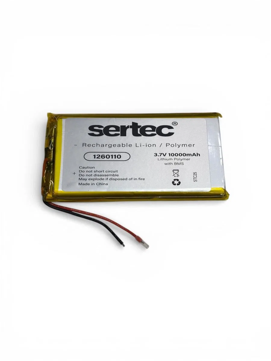 Sertec 1260110 3. 7v 10. 000mah Li-polymer Pil (devreli/1. 5a)