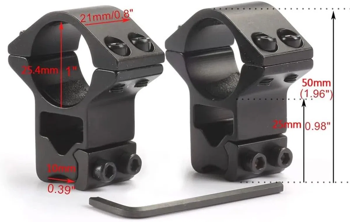 25. 4mm Dürbün İçin 11mm Yüksek Havalı / Av Ayağı görsel 2